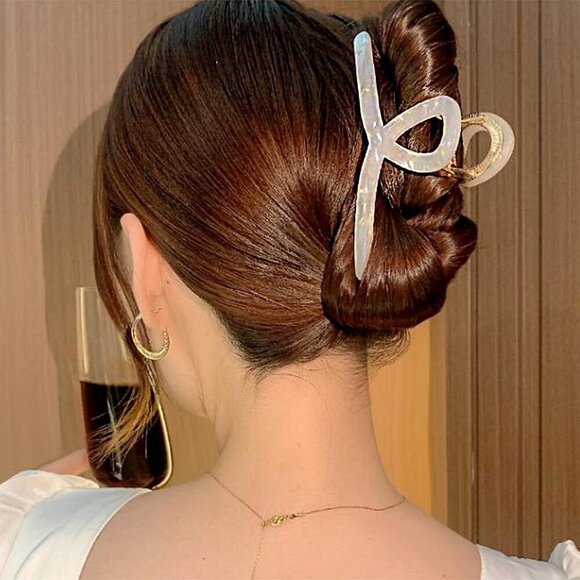 Big Butterfly Claw Hair Clips Set for Women Long Thick Hair 3 Pcs